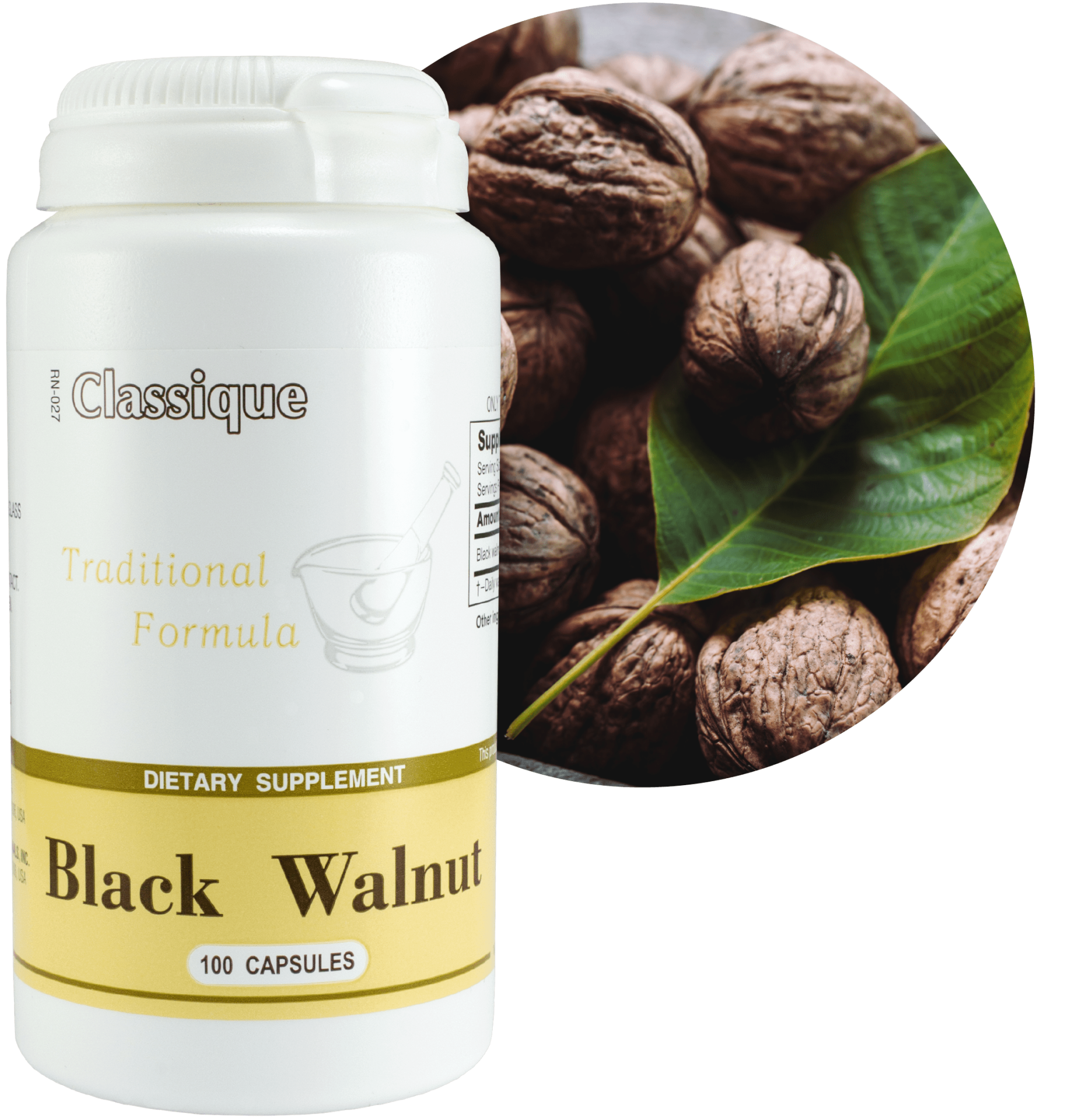 SANTEGRA papildainuotrauka apskritime black walnut